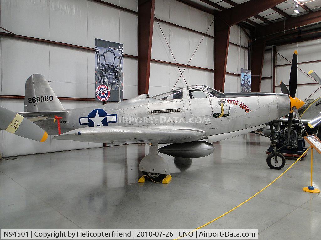 N94501, 1943 Bell P-63C Kingcobra C/N 42-69080, Displayed at Yank's Air Museum, Chino, Ca