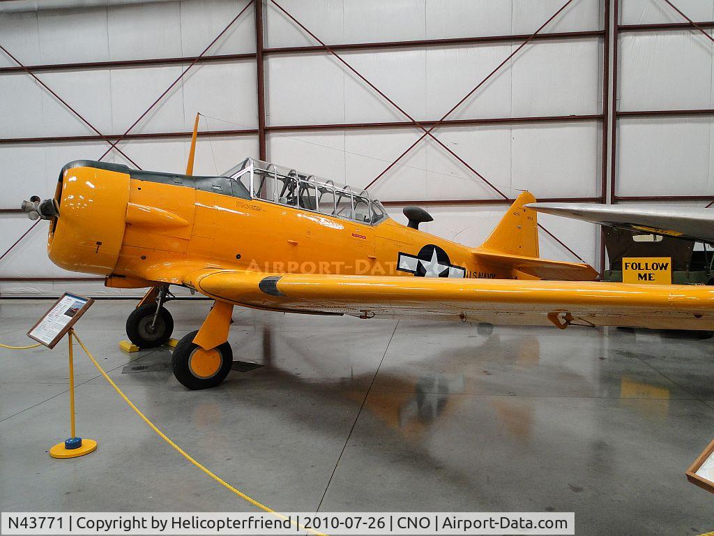 N43771, 1943 North American AT-6D Texan C/N 88-15762, On display at Yank's Air Museum, Chino, Ca