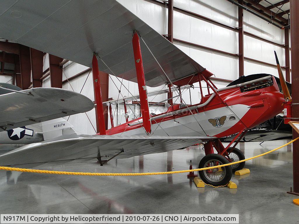 N917M, 1929 Moth Aircraft DH-60GMW Gipsy Moth C/N 118, Displayed at Yank's Air Museum, Chino, Ca