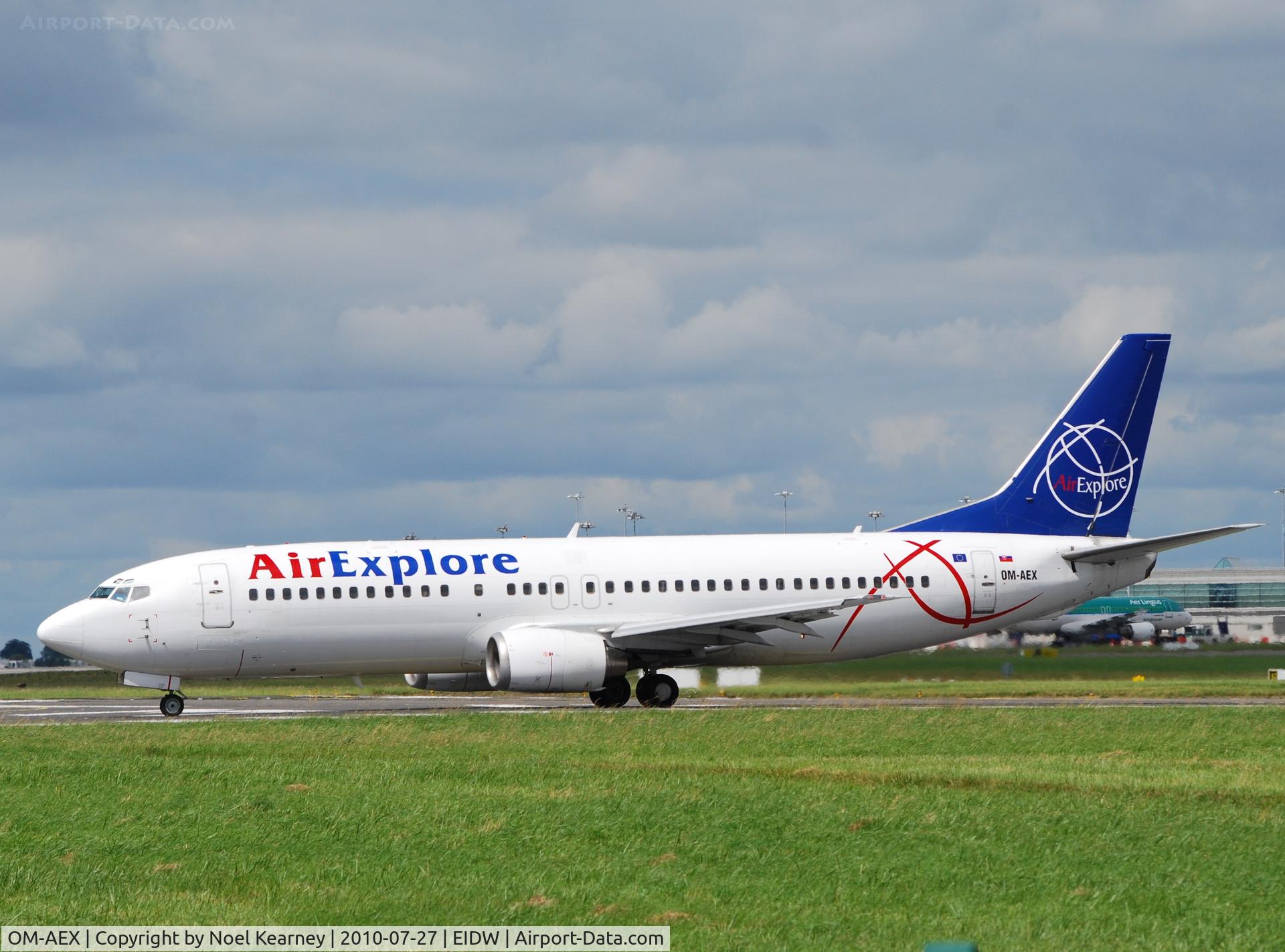 OM-AEX, 1992 Boeing 737-4Y0 C/N 25178, Departing off Rwy 28 - callsign 'AEX3330'