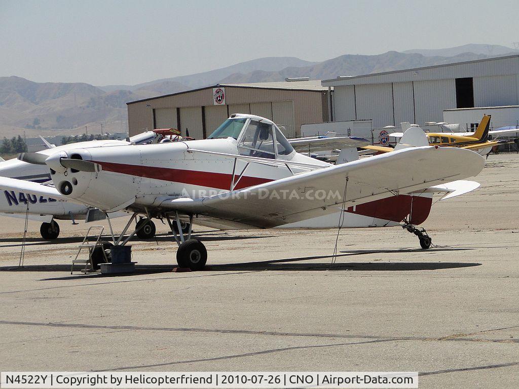 N4522Y, 1966 Piper PA-25-235 Pawnee C/N 25-4030, Tied down and parked east of Yank's