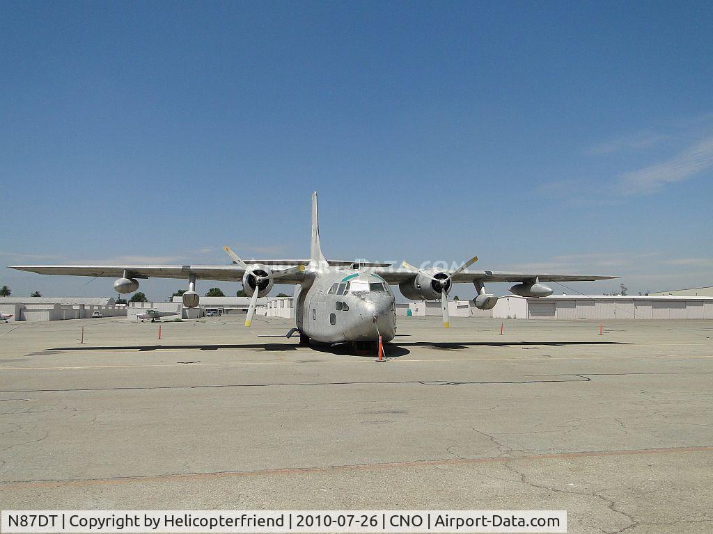 N87DT, 1954 Fairchild C-123K Provider C/N 20030, Parked and being worked on