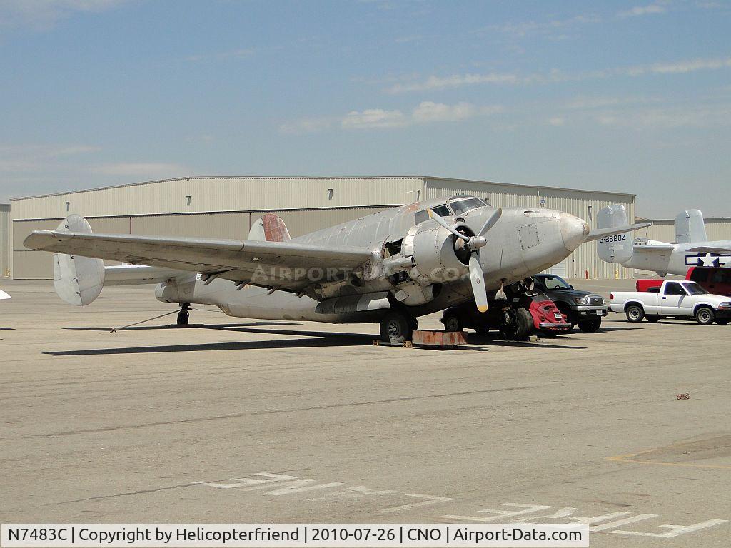 N7483C, 1964 Lockheed PV-2 Harpoon C/N 15-1168, Being repaired and restored, also being used as a shade