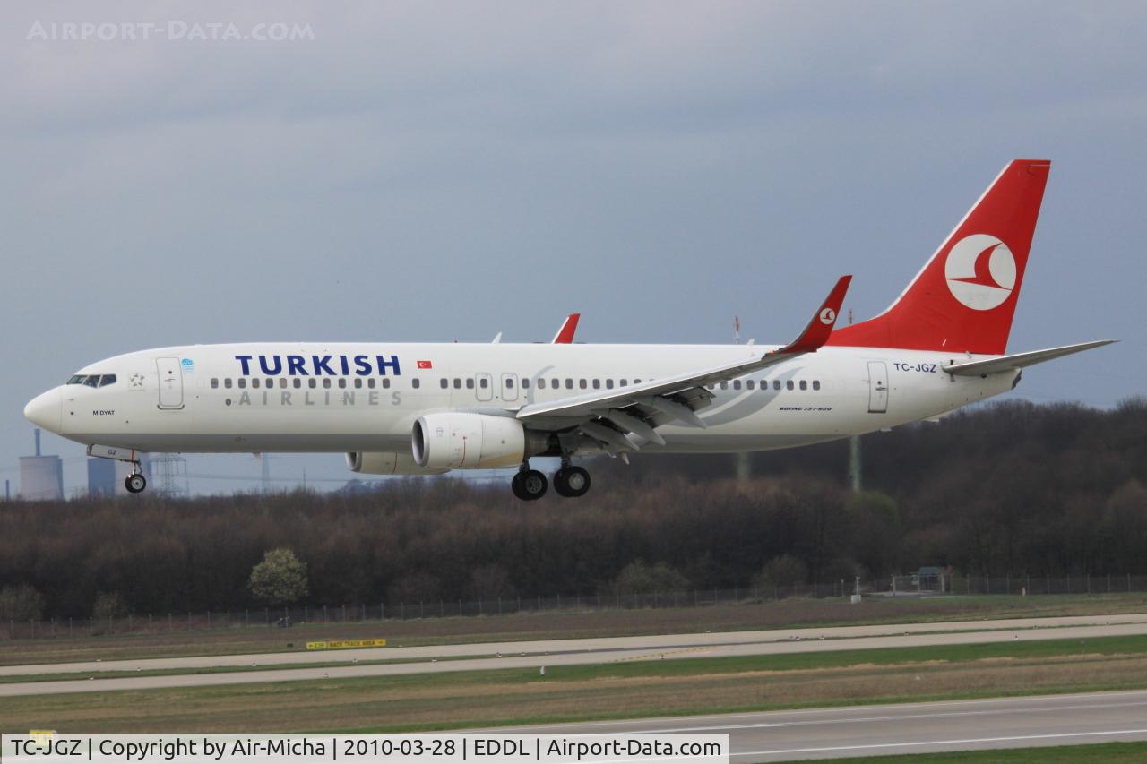 TC-JGZ, 2008 Boeing 737-8F2 C/N 35789, Turkish Airlines, Boeing 737-8F2, CN: 35739/2654, Name: Midyat
