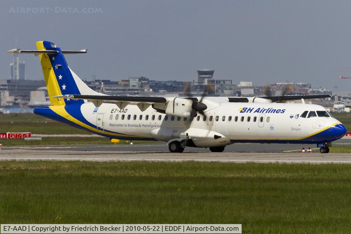 E7-AAD, 1995 ATR 72-212 C/N 464, line up for departure