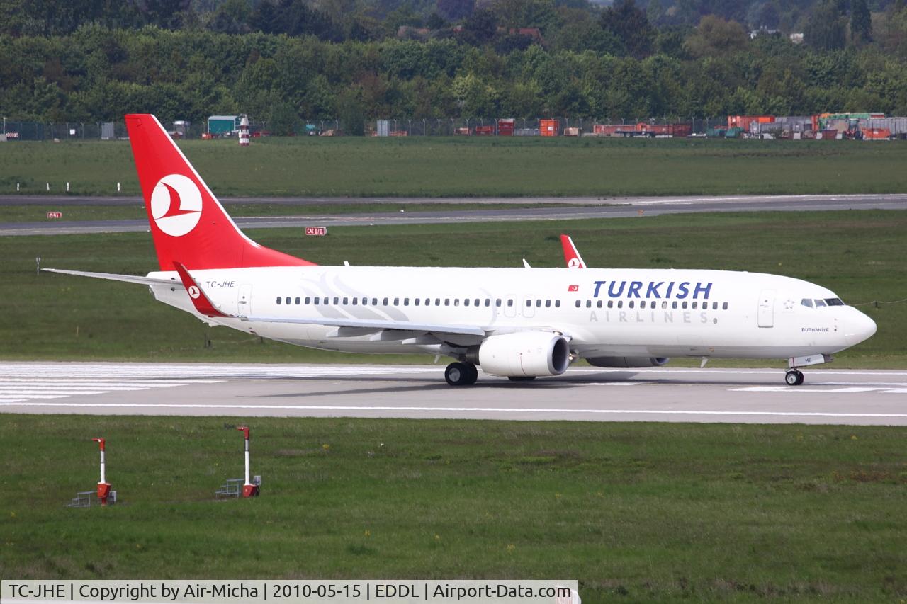 TC-JHE, 2008 Boeing 737-8F2 C/N 35744, Turkish Airlines, Boeing 737-8F2, CN: 35744/2733, Aircraft Name: Burhaniye