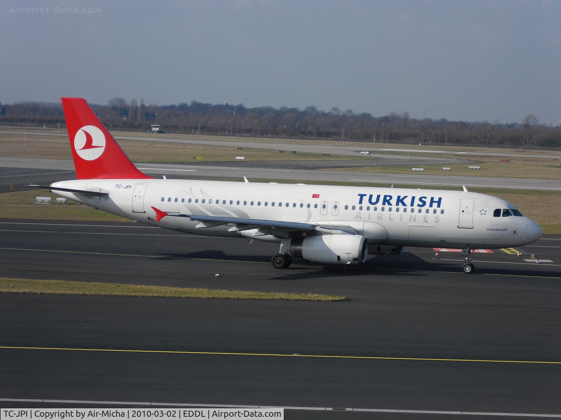 TC-JPI, 2007 Airbus A320-232 C/N 3208, Turkish Airlines, Airbus A320-232, CN: 3208, Aircraft Name: Dogubeyazit