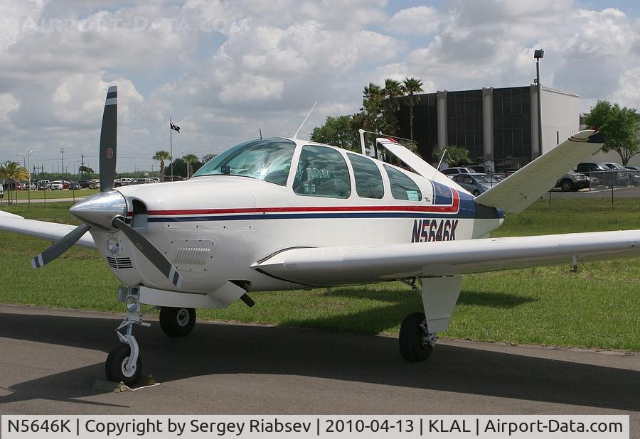 N5646K, 1964 Beech P35 Bonanza C/N D-7309, Sun-n-fun 2010