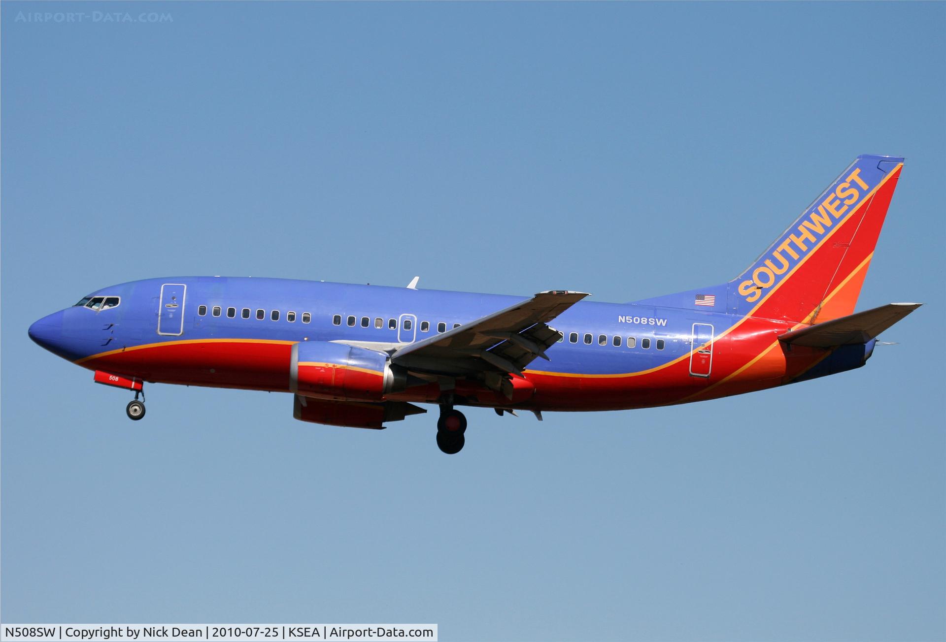 N508SW, 1990 Boeing 737-5H4 C/N 24185, KSEA