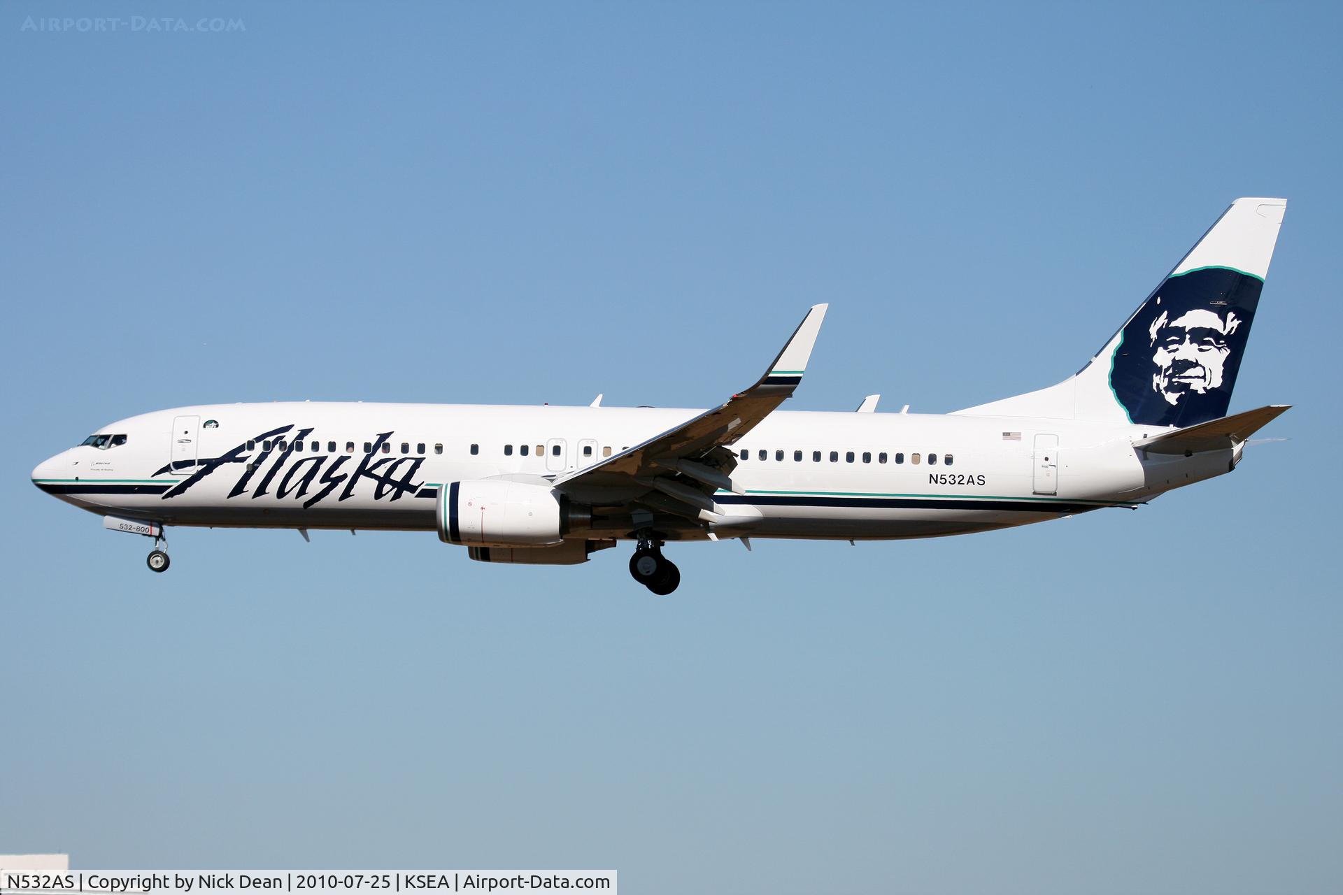 N532AS, 2010 Boeing 737-890 C/N 36346, KSEA