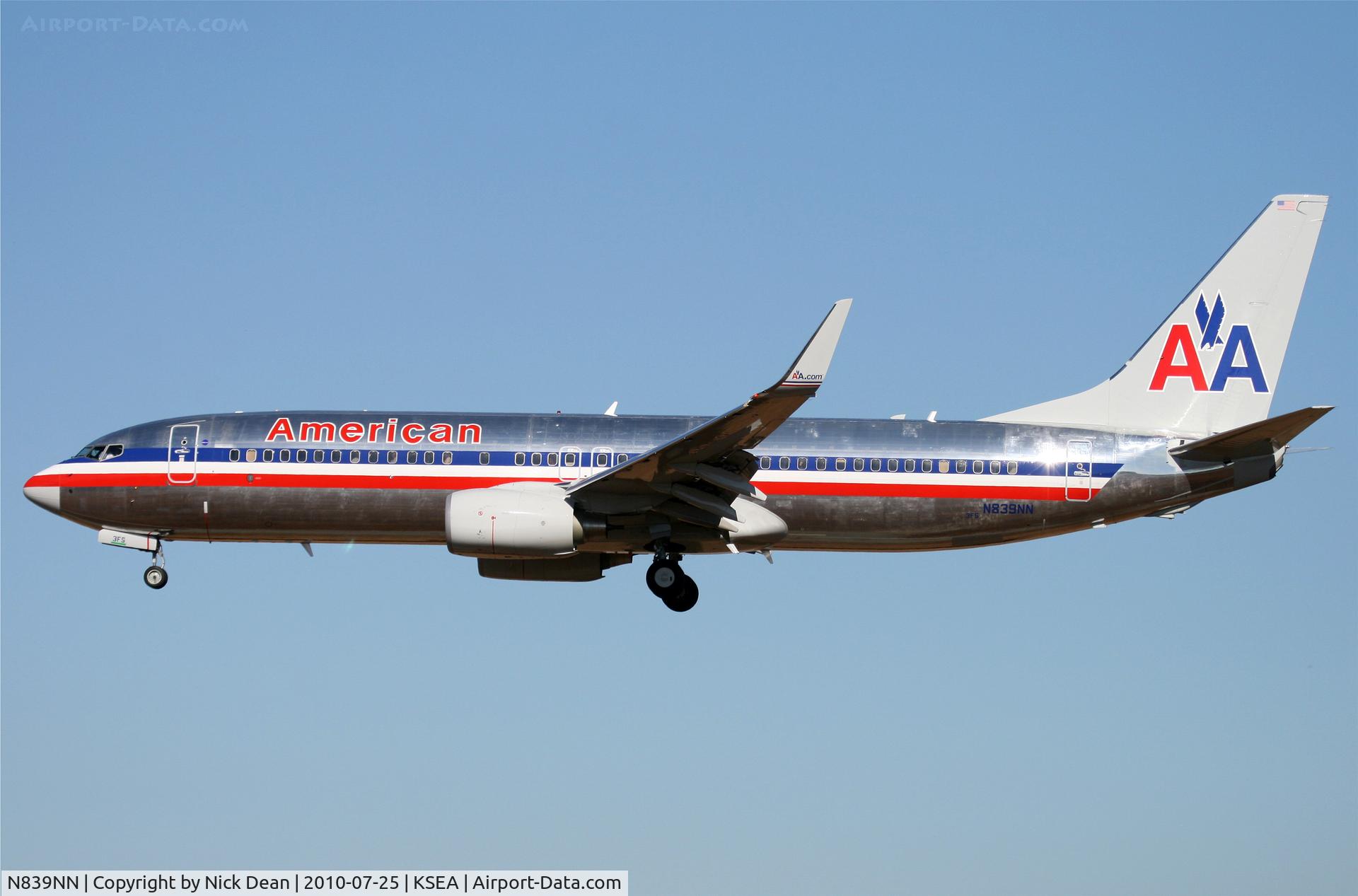 N839NN, 2010 Boeing 737-823 C/N 29557, KSEA