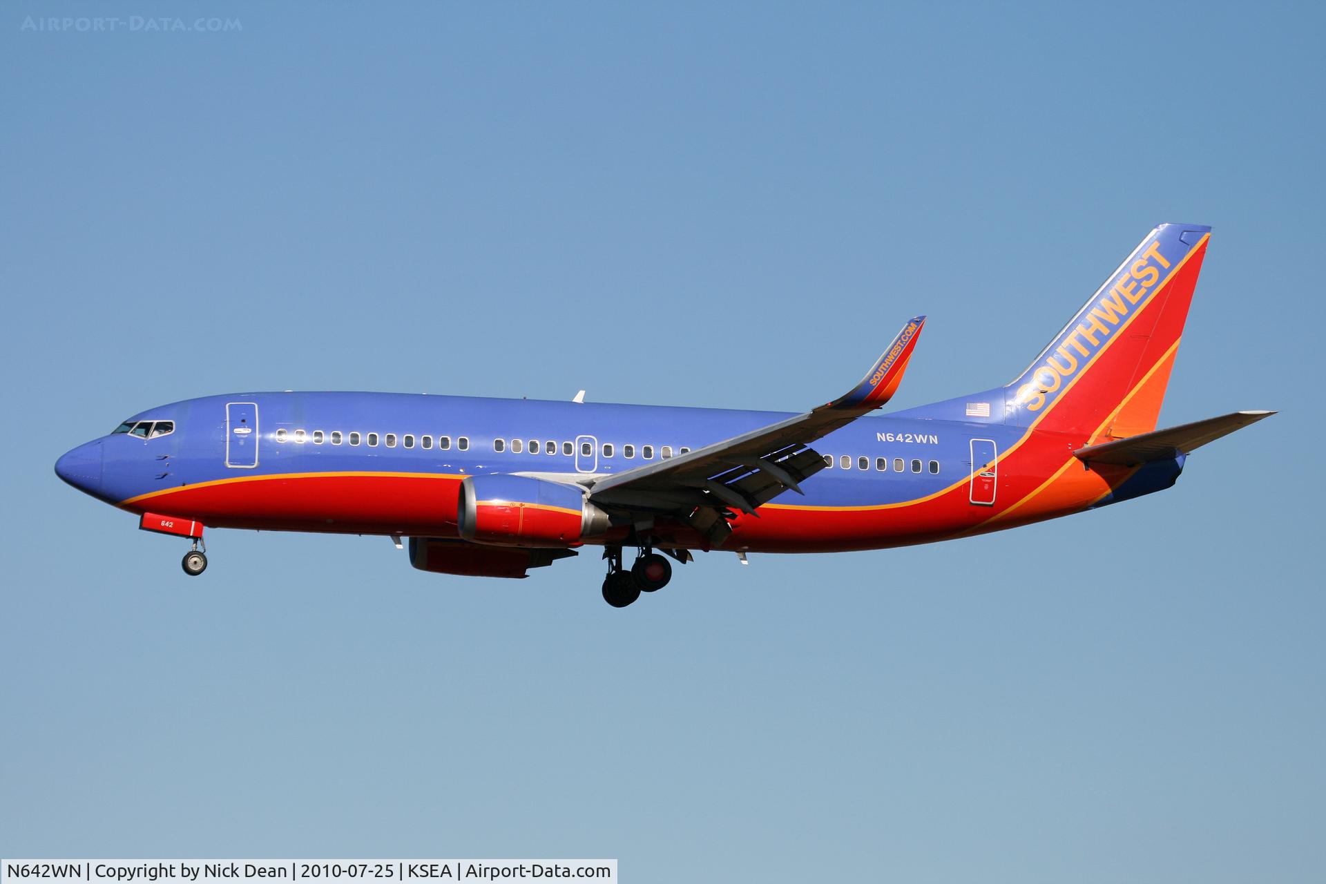 N642WN, 1997 Boeing 737-3H4 C/N 27715, KSEA