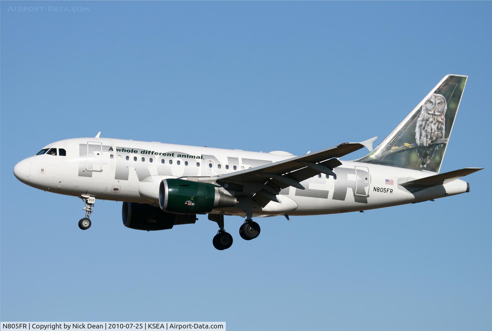 N805FR, 2004 Airbus A318-111 C/N 1660, KSEA