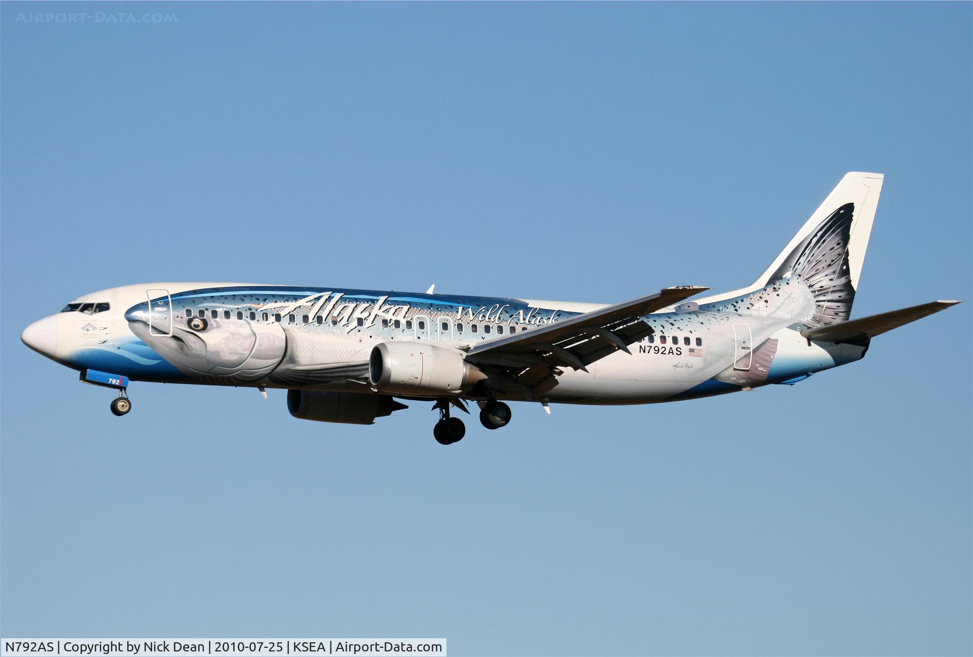 N792AS, 1997 Boeing 737-490 C/N 28887, KSEA