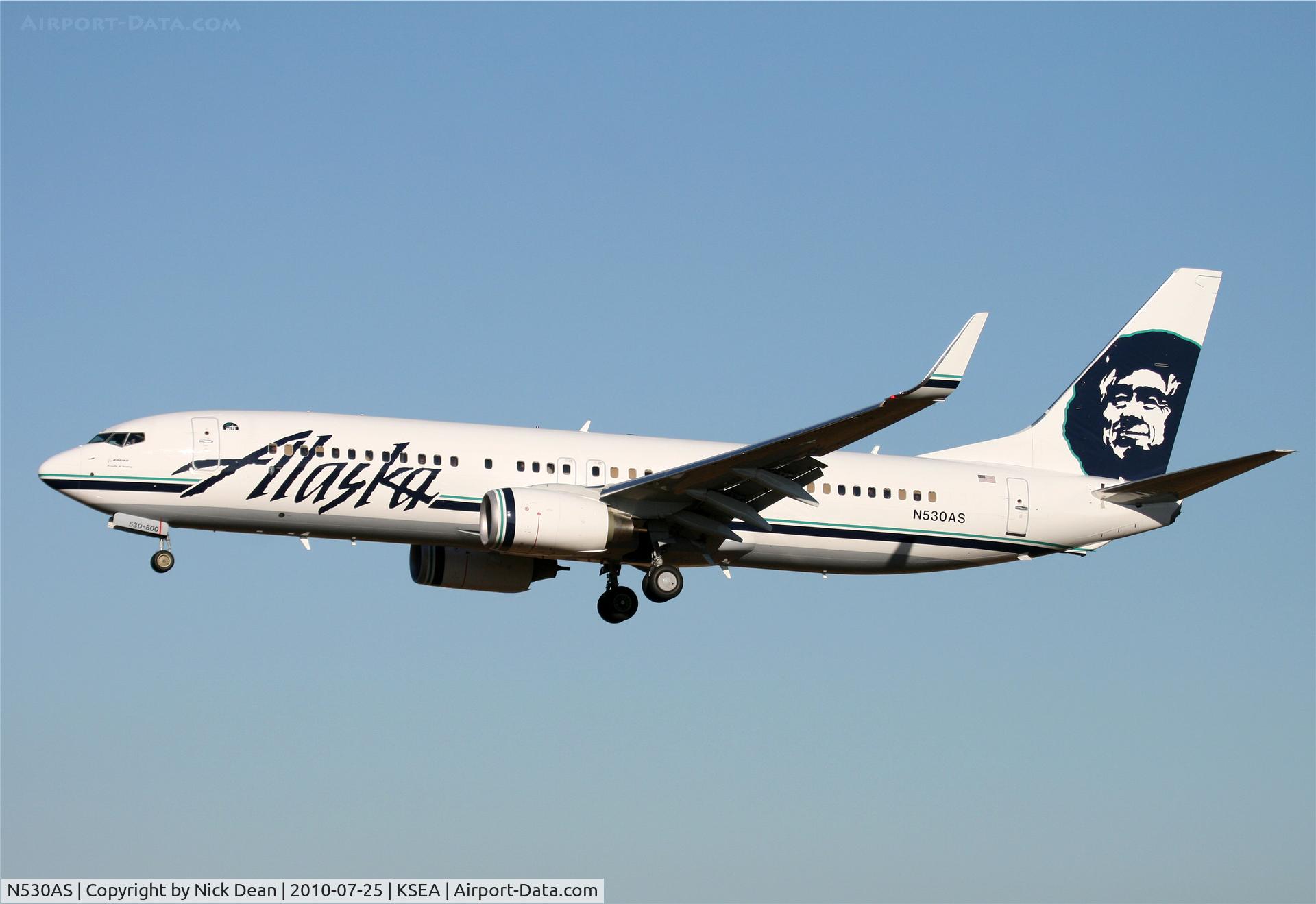 N530AS, 2010 Boeing 737-890 C/N 36578, KSEA