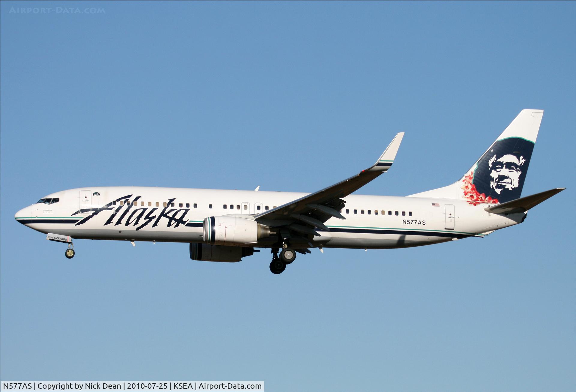 N577AS, 2007 Boeing 737-890 C/N 35186, KSEA