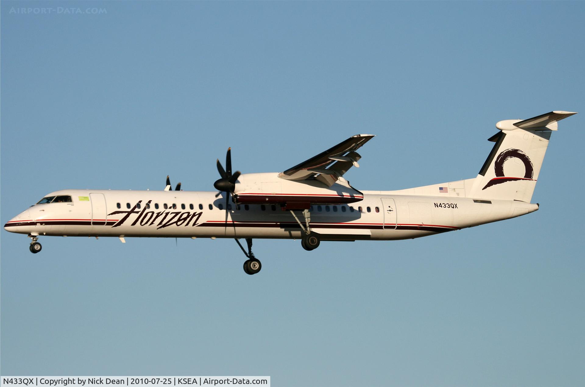 N433QX, 2008 Bombardier DHC-8-402 Dash 8 C/N 4210, KSEA