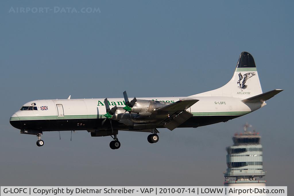 G-LOFC, 1959 Lockheed L-188C(F) Electra C/N 1100, Atlantic Airlines Lockheed Electra