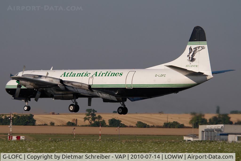 G-LOFC, 1959 Lockheed L-188C(F) Electra C/N 1100, Atlantic Airlines Lockheed Electra