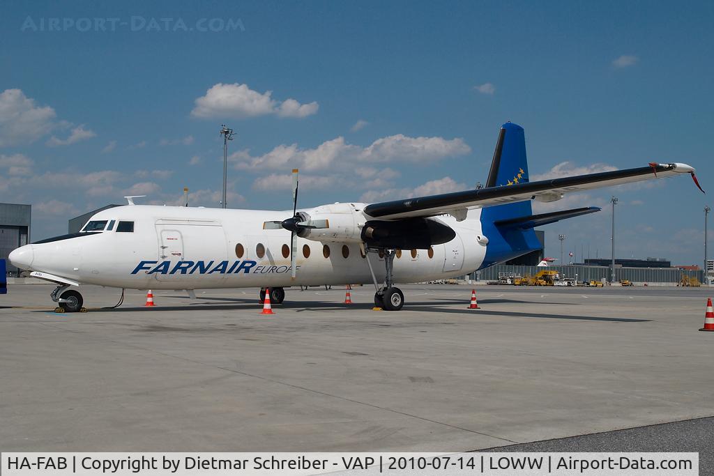 HA-FAB, 1968 Fokker F-27-500 Friendship C/N 10370, farnair Europe Fokker 27