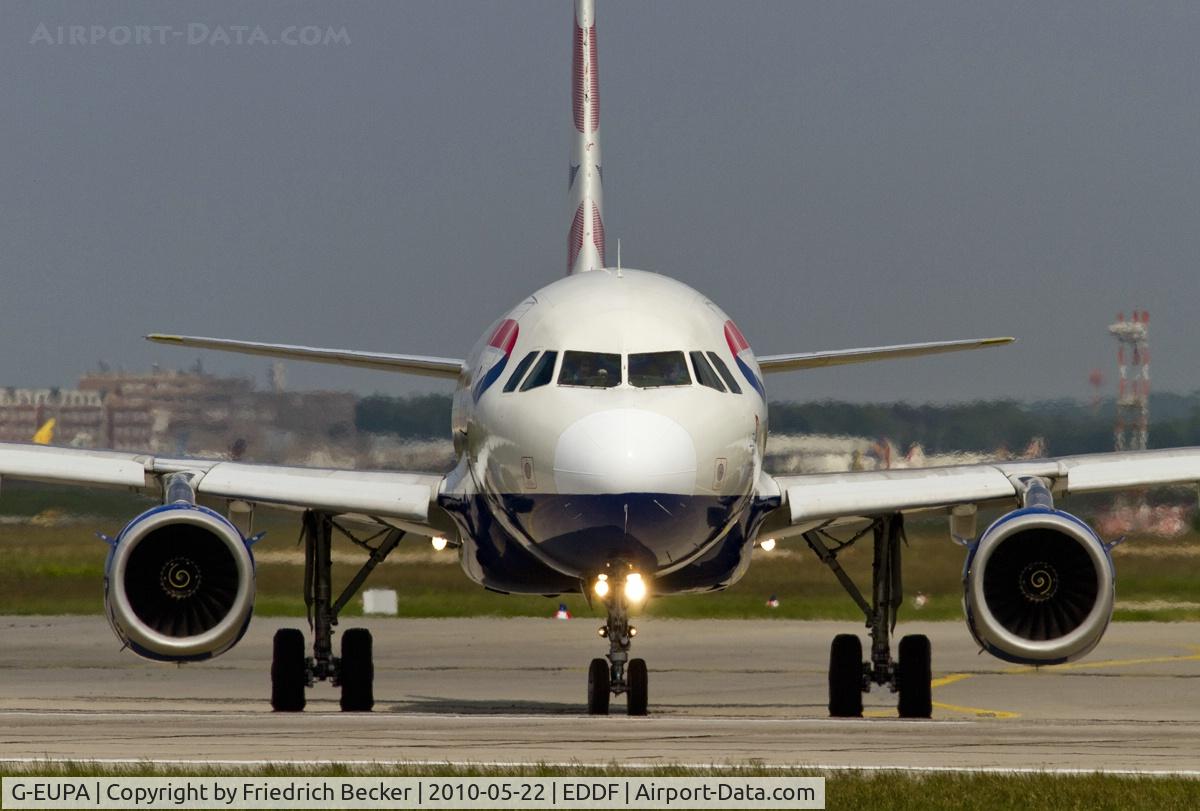 G-EUPA, 1999 Airbus A319-131 C/N 1082, line up for departure