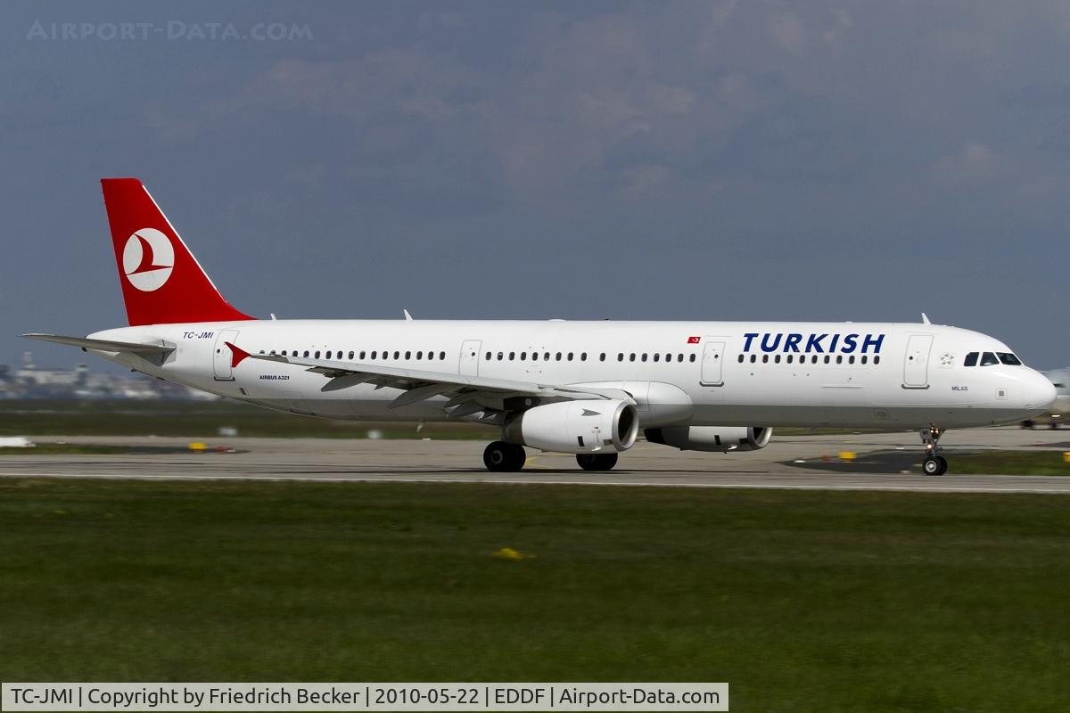 TC-JMI, 2008 Airbus A321-232 C/N 3673, departing via RW18W