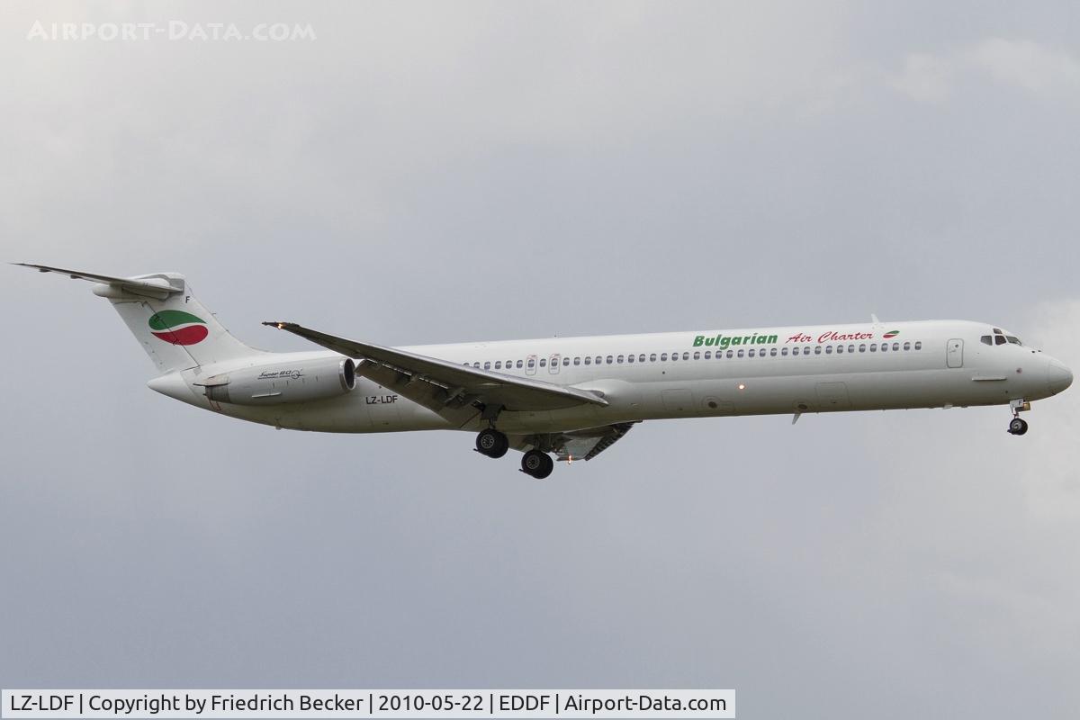 LZ-LDF, 1986 McDonnell Douglas MD-82 (DC-9-82) C/N 49219, on final RW07R