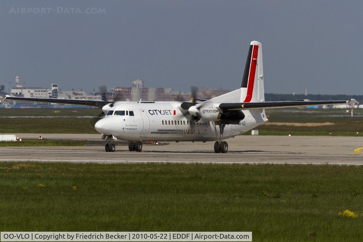 OO-VLO, 1988 Fokker 50 C/N 20127, line up for departure