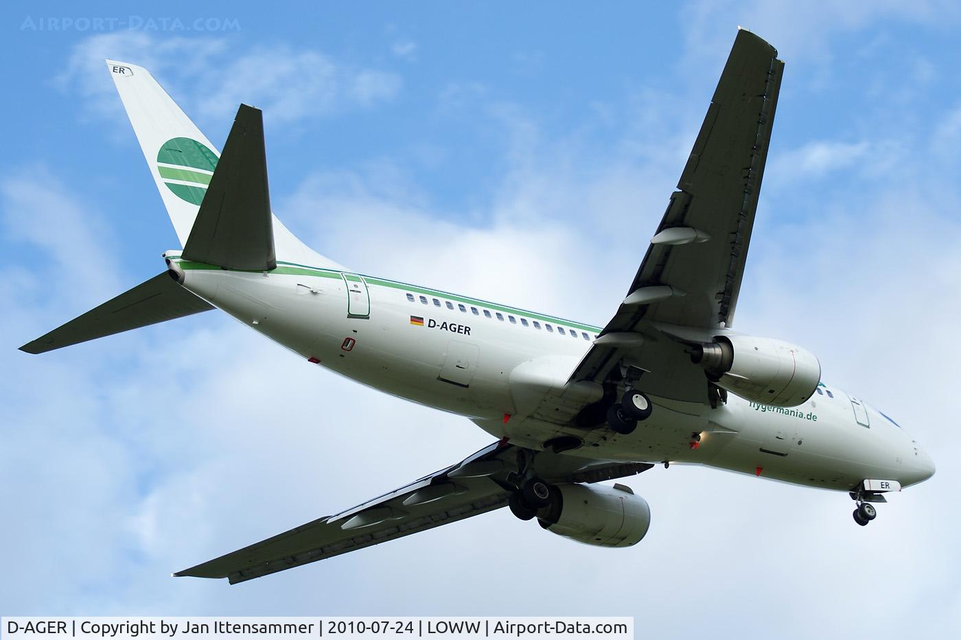D-AGER, 1998 Boeing 737-75B C/N 28107, Germania