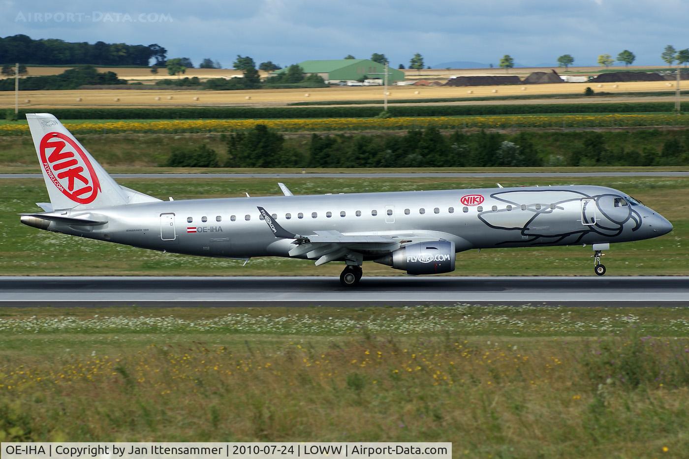 OE-IHA, 2009 Embraer 190LR (ERJ-190-100LR) C/N 19000285, ERJ-190-100LR Niki