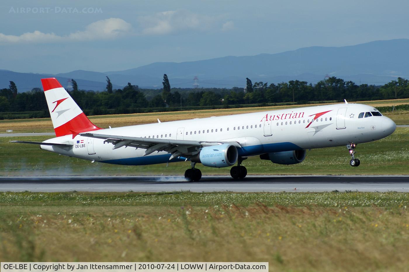 OE-LBE, 1998 Airbus A321-211 C/N 935, Austrian Airlines