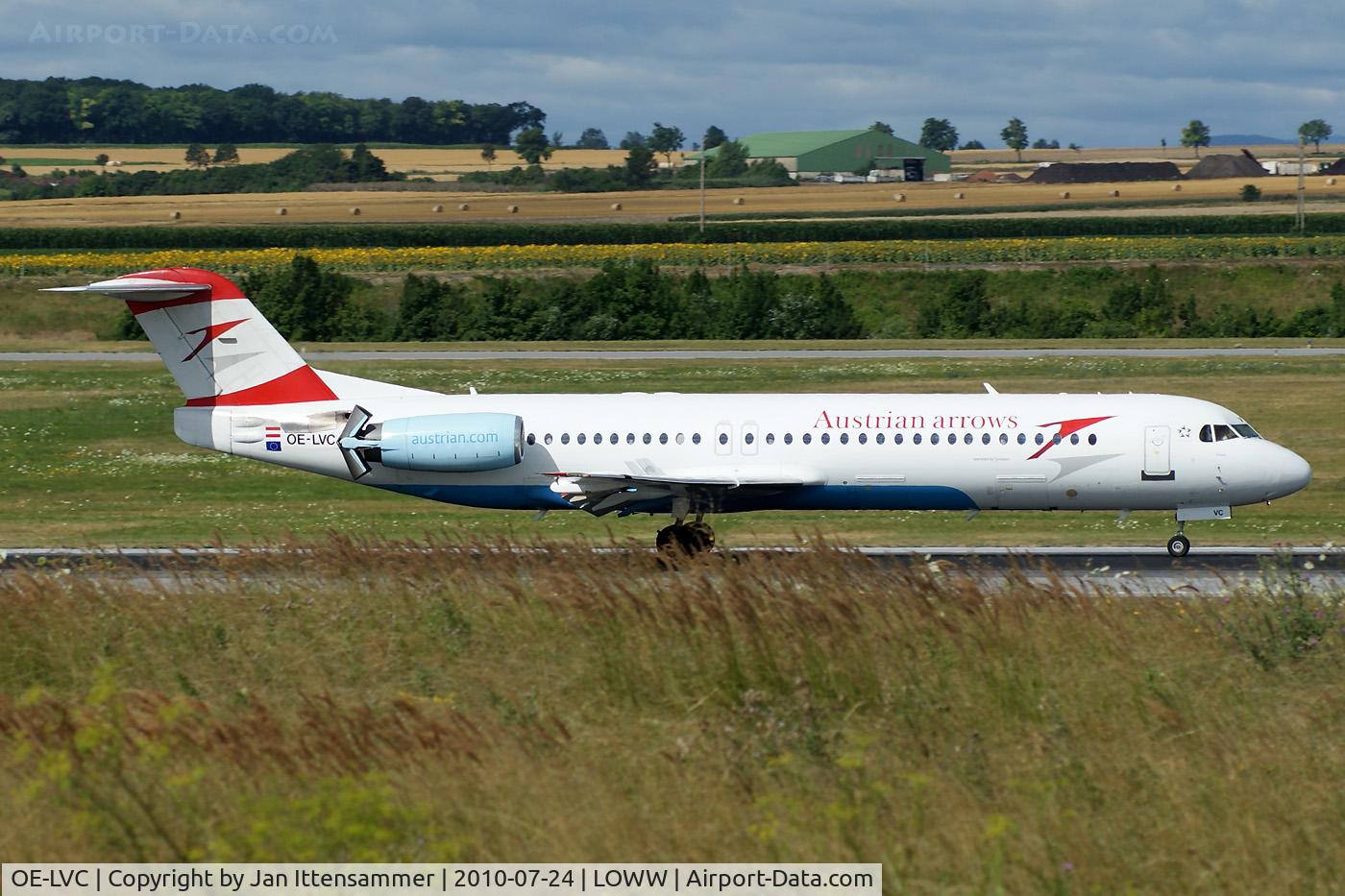 OE-LVC, 1993 Fokker 100 (F-28-0100) C/N 11446, Austrian Arrows