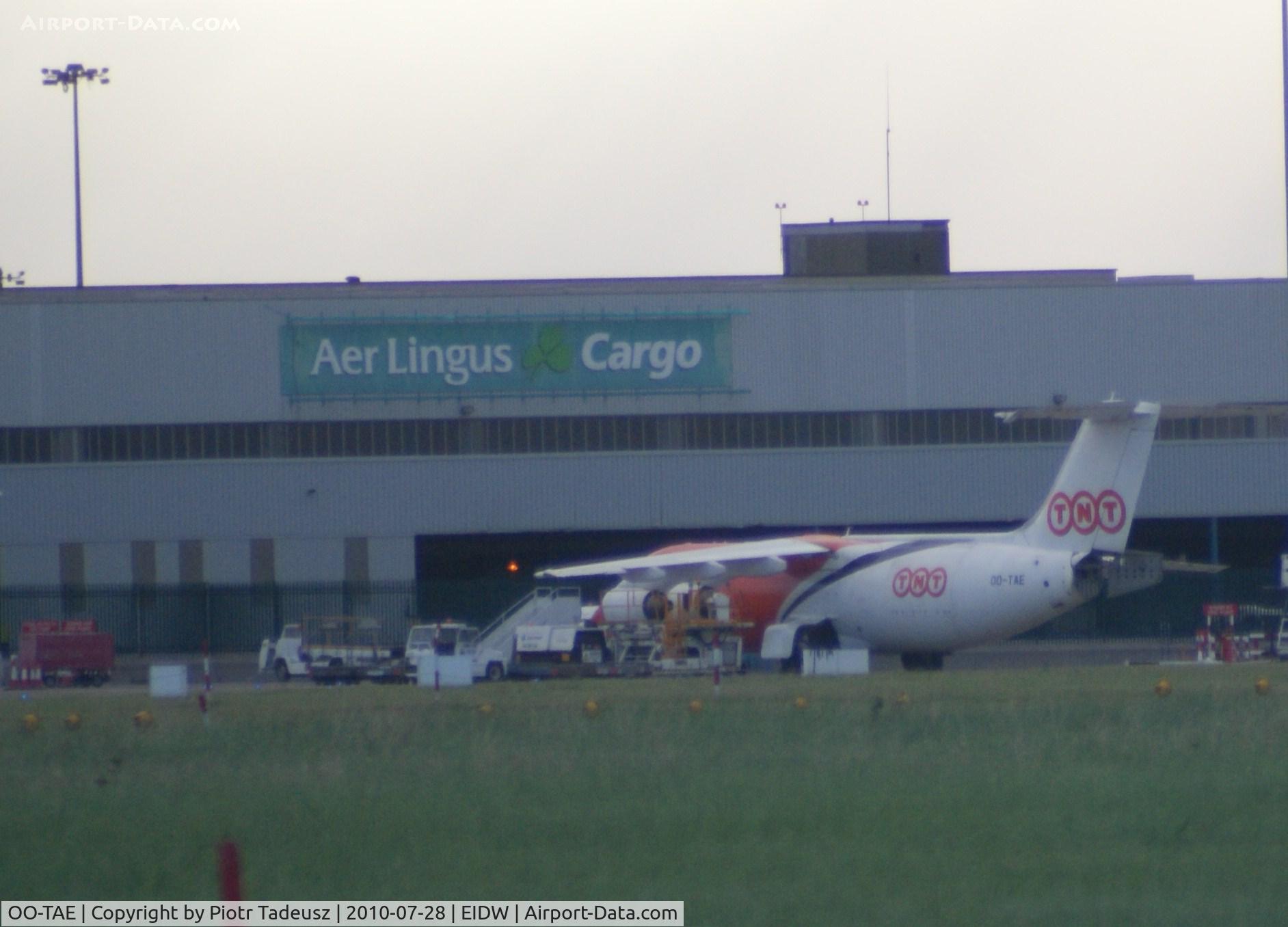OO-TAE, 1990 British Aerospace BAe-146-300QT Quiet Trader C/N E3182, Dublin cargo