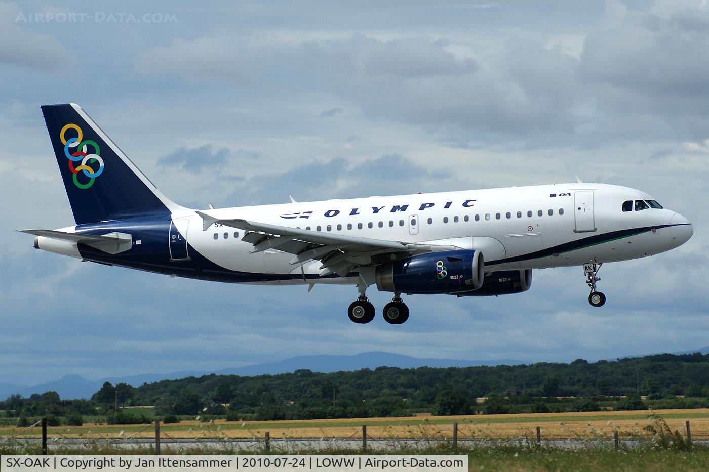 SX-OAK, 2007 Airbus A319-132 C/N 3317, Olympic Airways