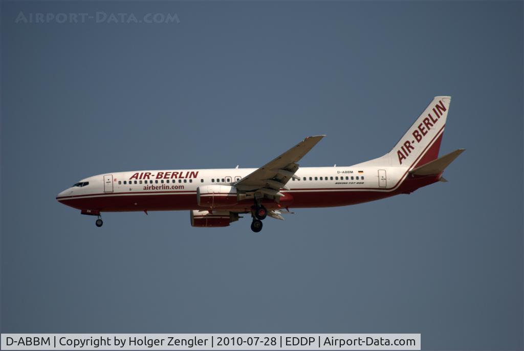 D-ABBM, 1998 Boeing 737-85F C/N 28823, AB 9243 from Palma de Mallorca is a little late today!