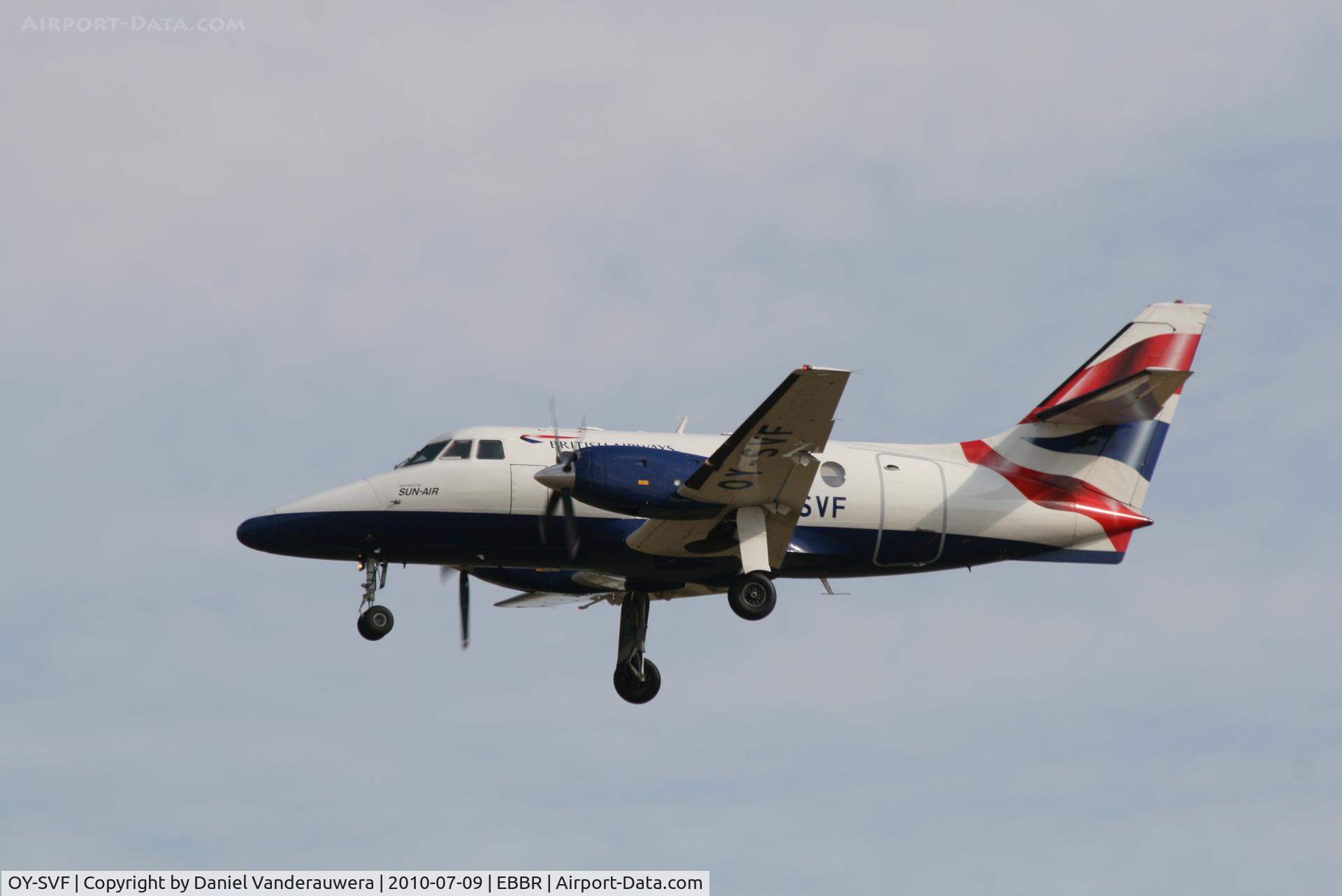 OY-SVF, 1985 British Aerospace BAe-3102 Jetstream 31 C/N 686, Flight BA8221 is arriving to RWY 25L