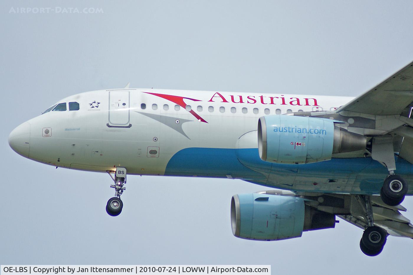 OE-LBS, 2000 Airbus A320-214 C/N 1189, Austrian Airlines