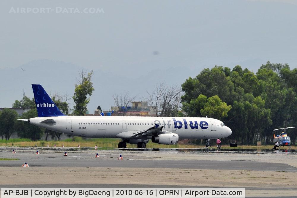 AP-BJB, 2000 Airbus A321-231 C/N 1218, Towarded take off run from Islamabad to somewhere, un-identified ... on June 16, 2010 at 12:29 PM local time. I would like to extend my deepest sympathy to those involved in the accident of this airplane this morning at Margalla hill north of Islamabad.