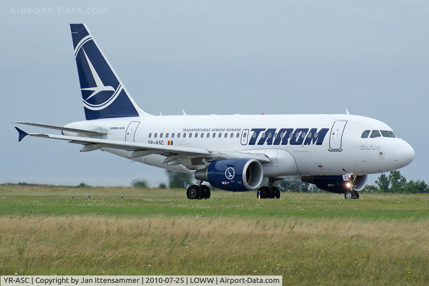 YR-ASC, 2007 Airbus A318-121 C/N 3220, Tarom