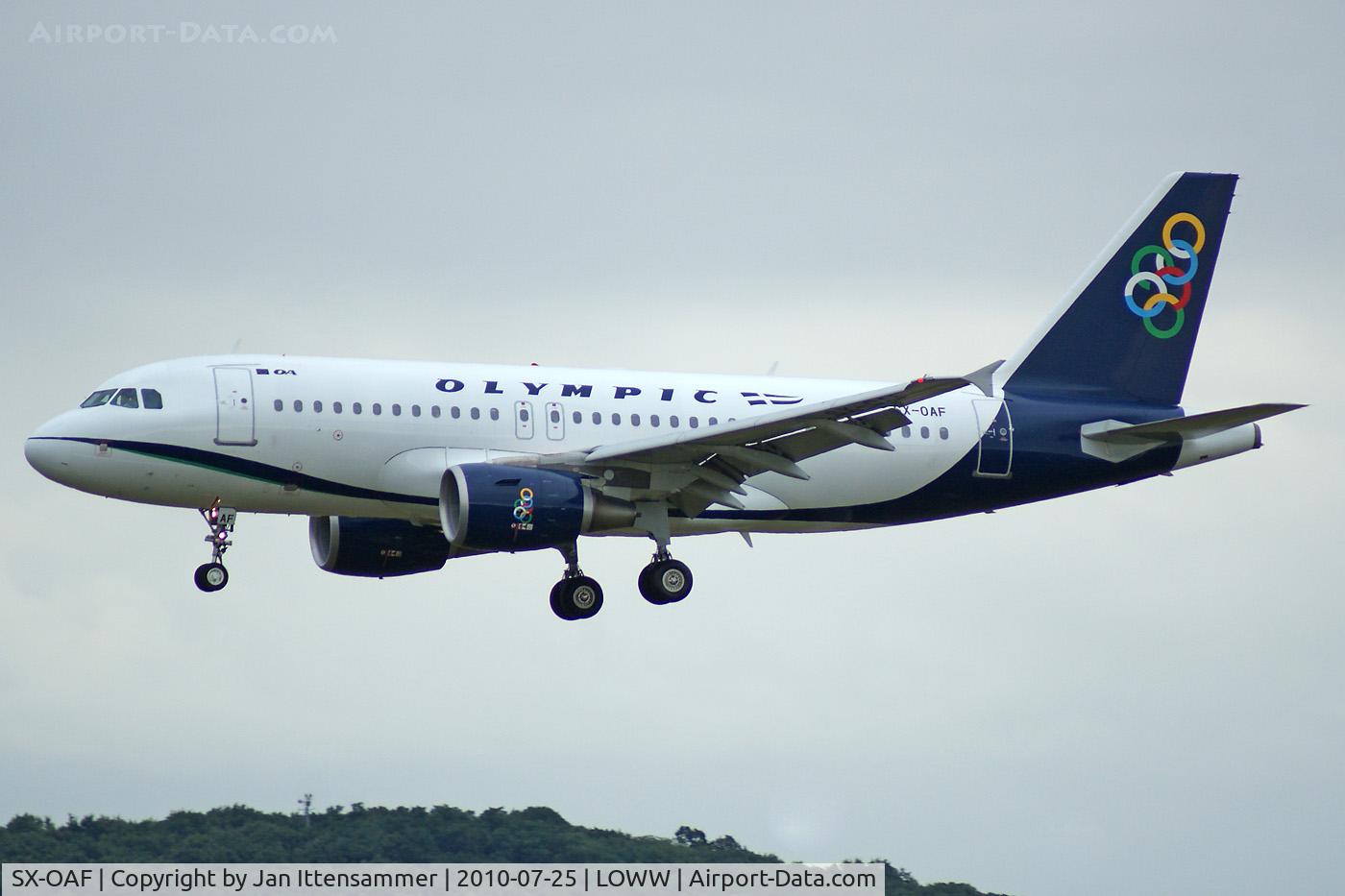 SX-OAF, 2009 Airbus A319-112 C/N 3895, Olympic Airways