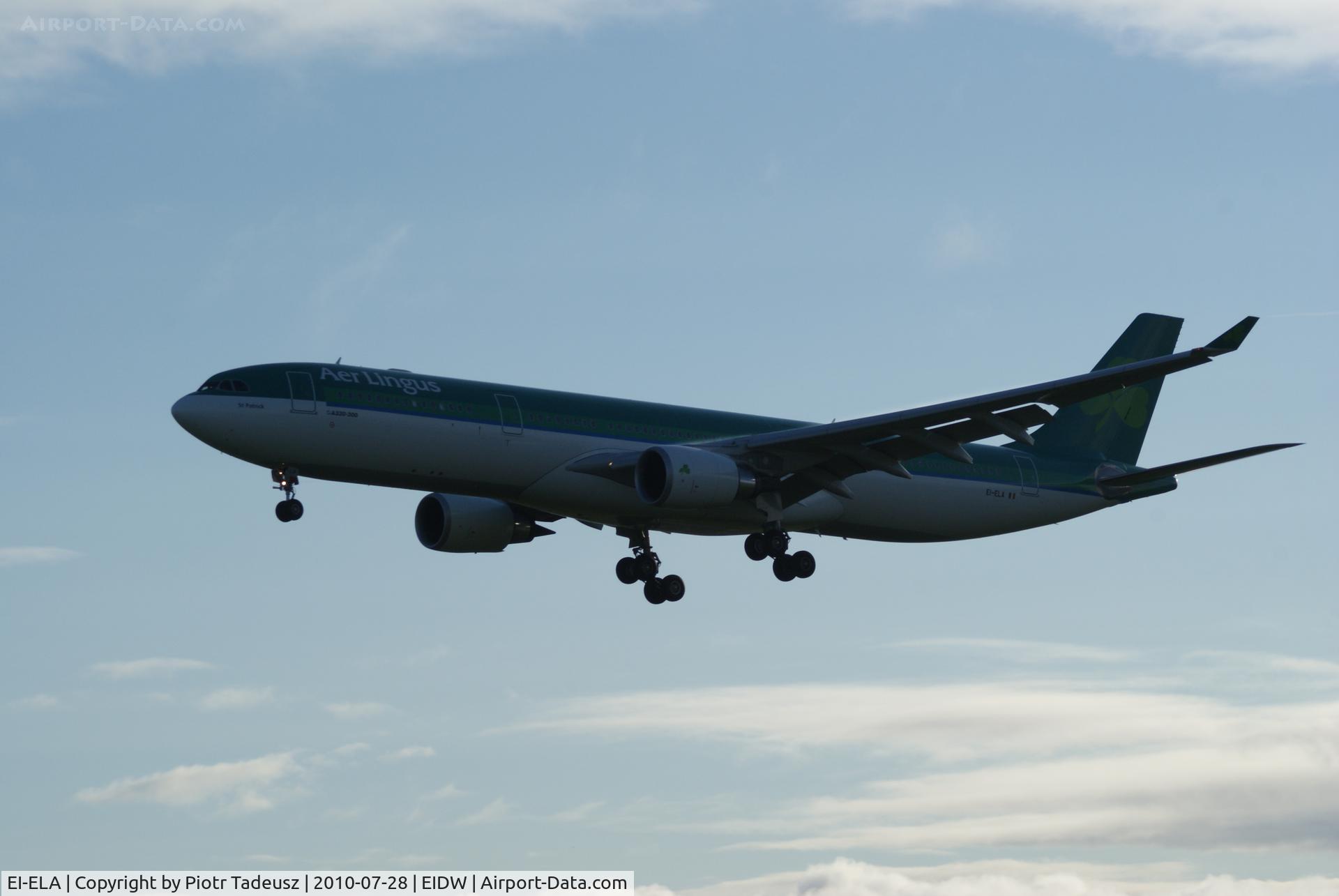 EI-ELA, 2010 Airbus A330-302X C/N 1106, Dublin