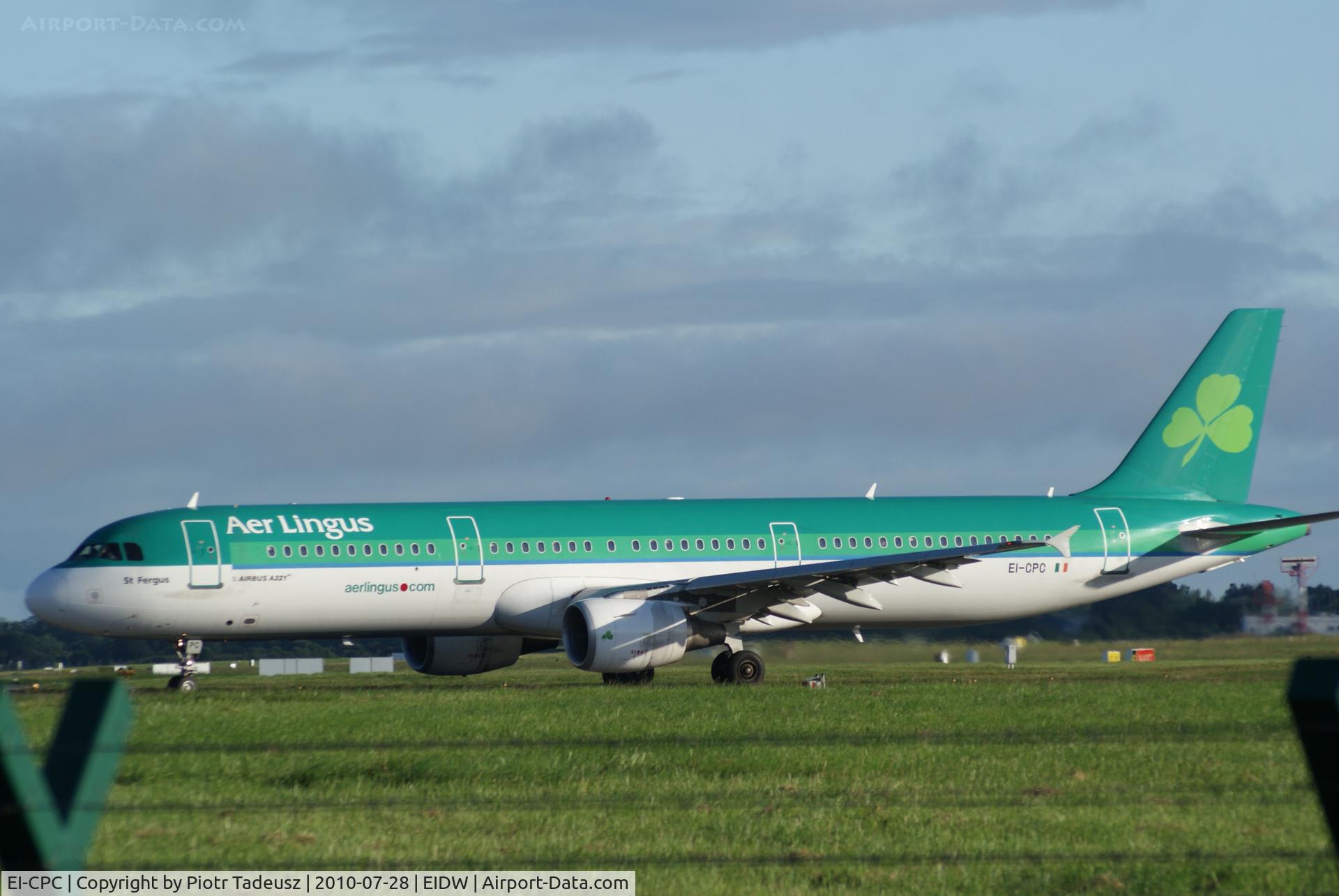 EI-CPC, 1998 Airbus A321-211 C/N 0815, Dublin
