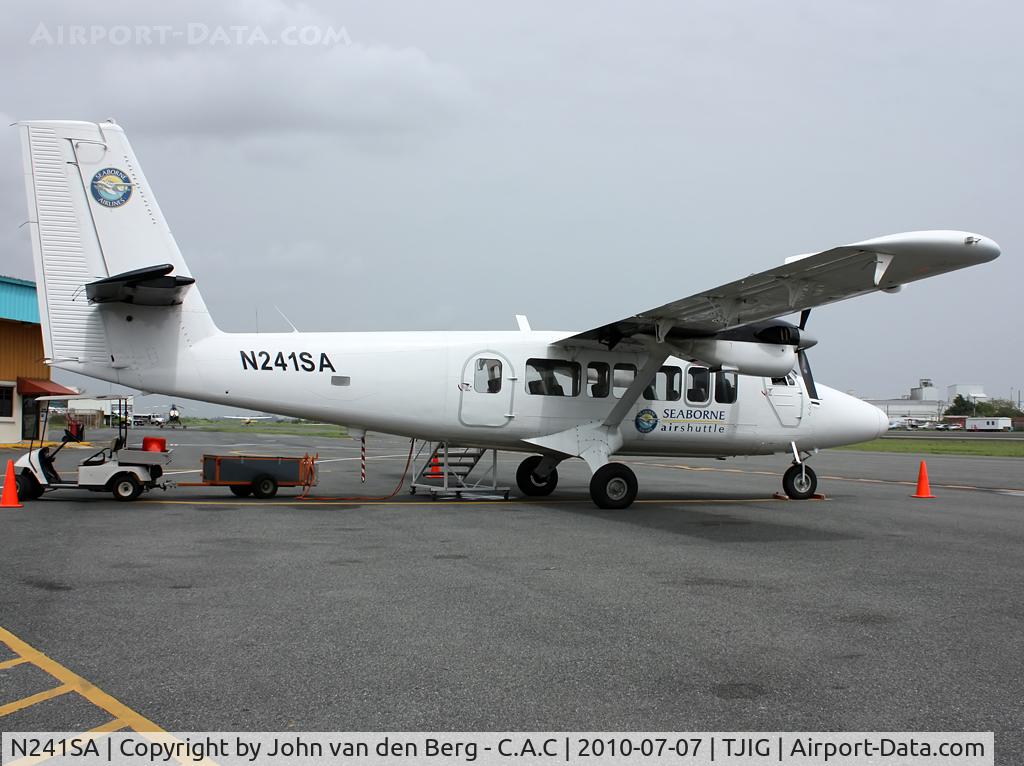 N241SA, 1977 De Havilland Canada DHC-6-300 Twin Otter C/N 556, Seaborne Air Shuttle DHC 6-300 (556) N241SA @ TJIG / SIG