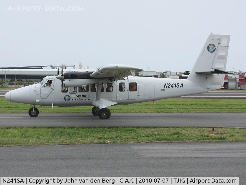 N241SA, 1977 De Havilland Canada DHC-6-300 Twin Otter C/N 556, Seaborne Air Shuttle DHC 6-300 (556) N241SA @ TJIG / SIG