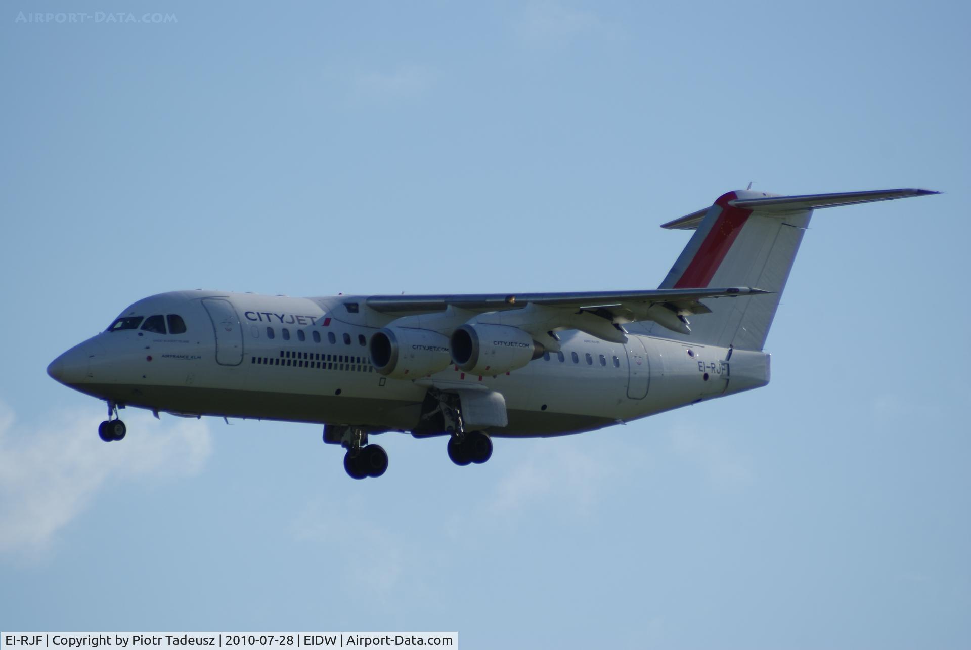 EI-RJF, 1998 British Aerospace Avro 146-RJ85A C/N E2337, Dublin