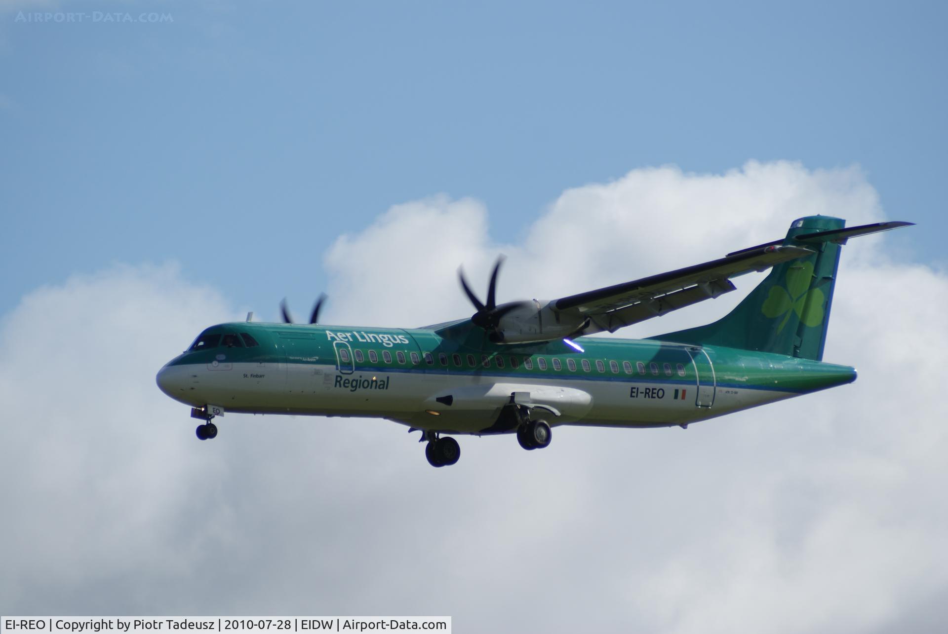 EI-REO, 2008 ATR 72-212A C/N 787, dublin
