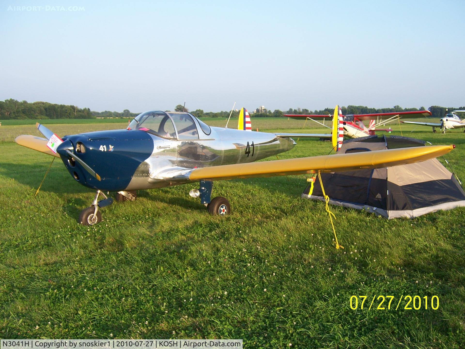 N3041H, 1946 Erco 415CD Ercoupe C/N 3666, Airventure 2010 - vintage aircraft parking