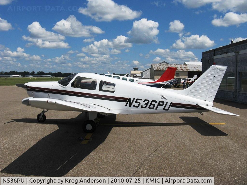 N536PU, 1992 Piper PA-28-161 C/N 2841321, Piper PA-28-161 Warrior on the ramp at Thunderbird Aviation.