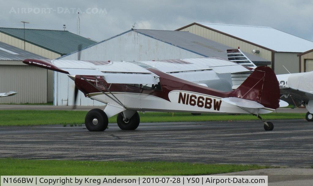 N166BW, 2009 Aviat A-1C-180 Husky C/N 3046, Aviat A-1C Husky taxiing to park.