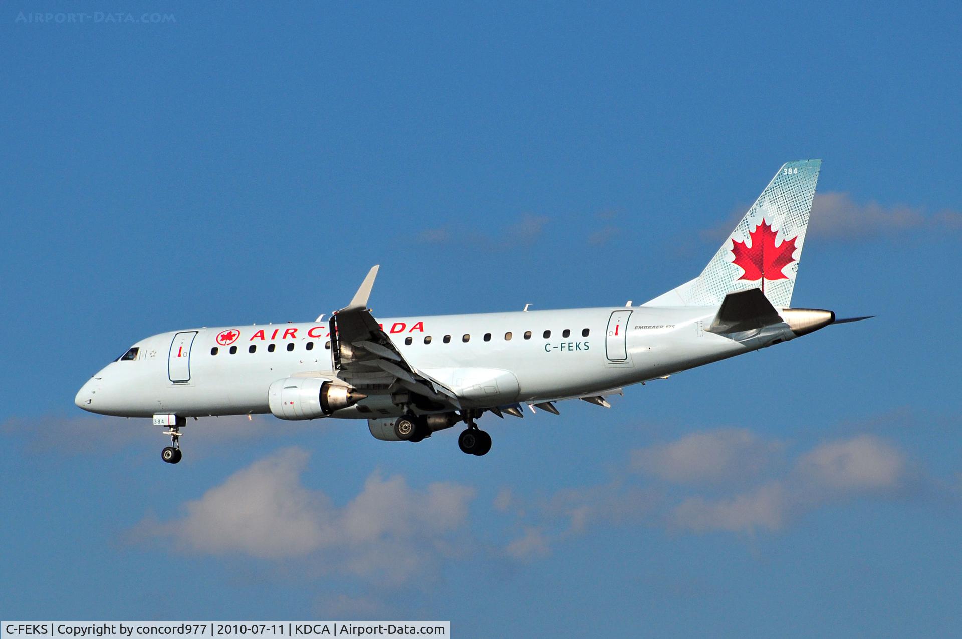C-FEKS, 2005 Embraer 175SU (ERJ-170-200SU) C/N 17000110, Seen at KDCA on 7/11/2010